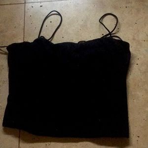 Black tank top